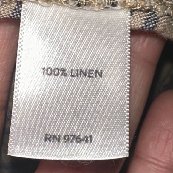 J.Jill Pure Jill Lagenlook Striped Sleeveless 100% Linen Maxi Dress - Picture 6 of 9